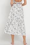 Paisley Bandana Print Maxi Skirt