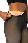 Sheer Fleece Lined Pantyhose Tights