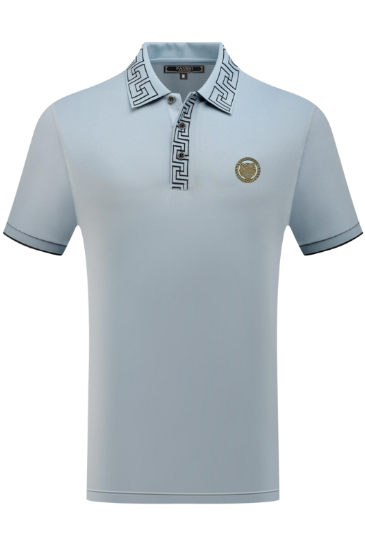 Cougar Head Geo Trim Polo