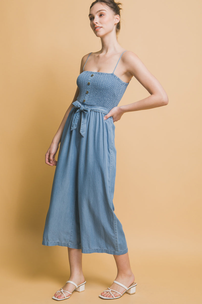 Cami Smocked Jumpsuit