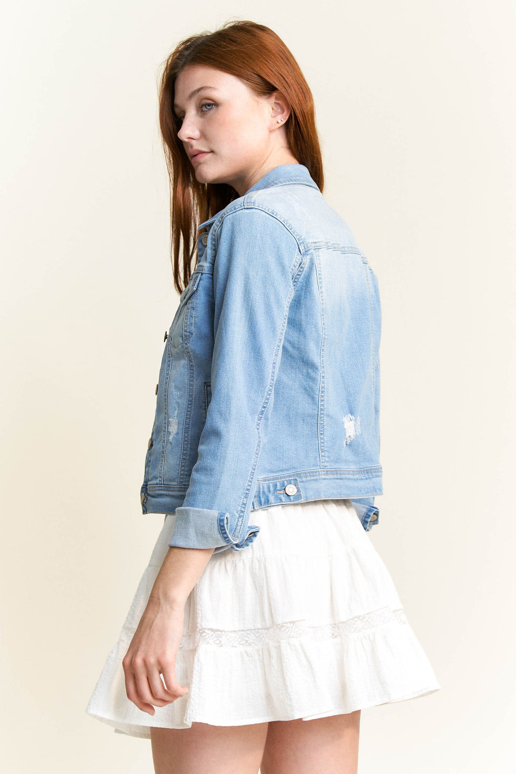 Classic Destructed Denim Jacket