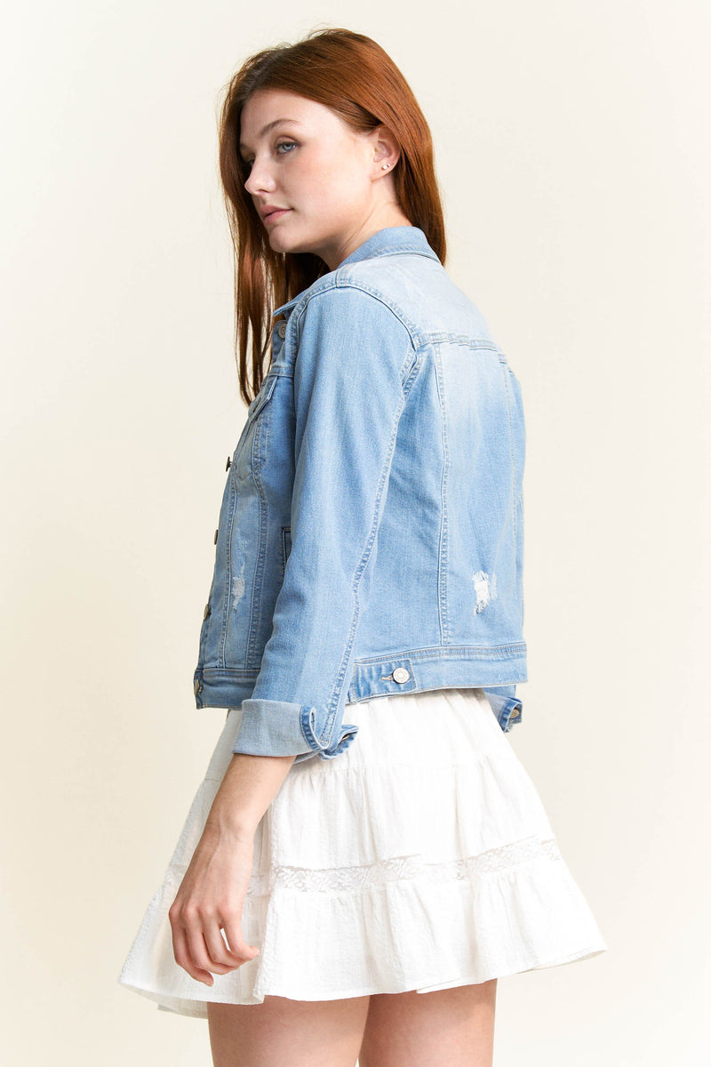 Classic Destructed Denim Jacket