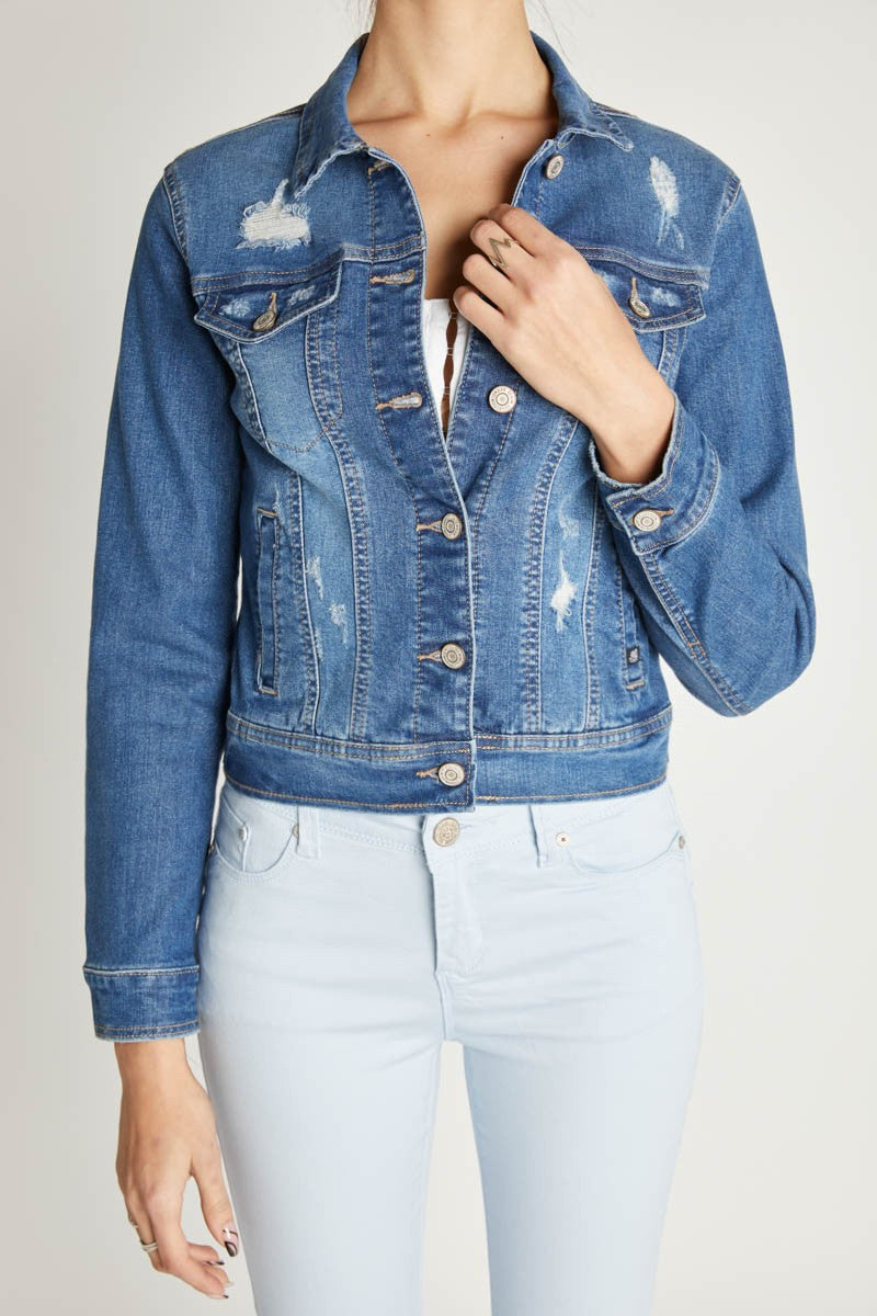 Classic Destructed Denim Jacket