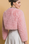 Shaggy Crop Faux Fur Jacket