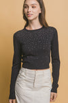 Diamond Detailed Sweater Top