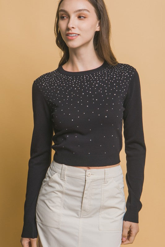 Diamond Detailed Sweater Top