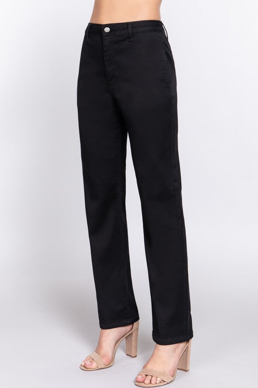 Twill Straight Fit Pant