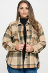 Button Down Plaid Shacket