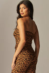 Scuba Knit Button Front Tube Top