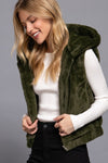 Faux Fur Hooded Vest