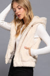 Faux Fur Hooded Vest