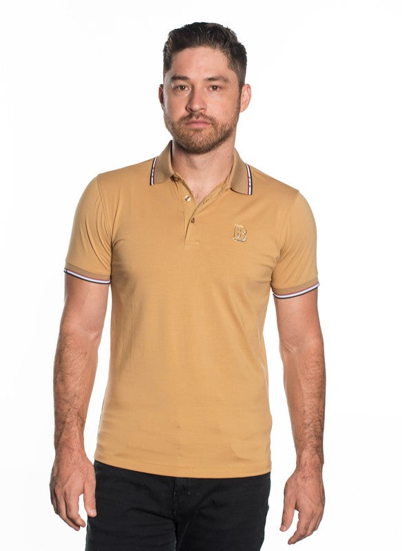 Logo B Trim Detail Button Polo