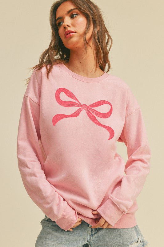 Bow Graphic Sweater