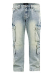 Baggy Fit Multi Pocket Cargo Jeans