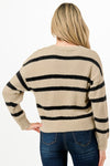 Stripe V-Neck Sweater