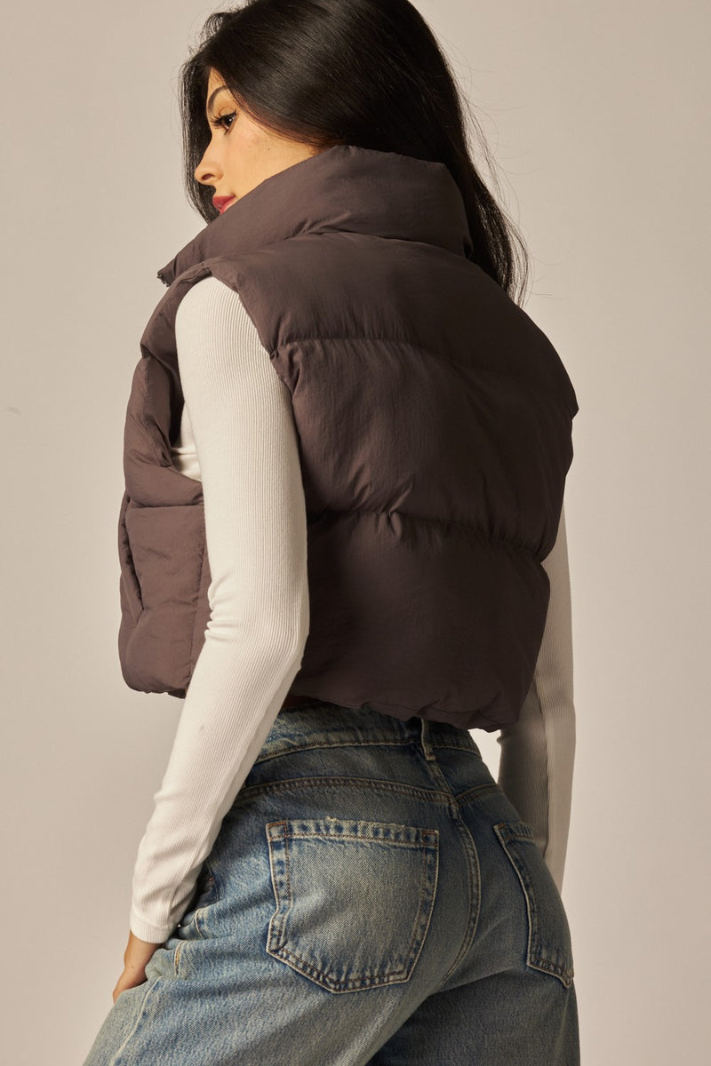 Mini Crop Puffer Vest