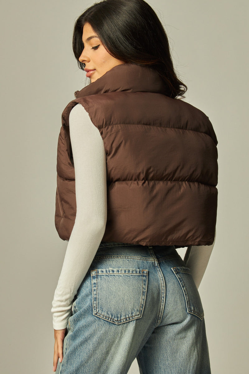Mini Crop Puffer Vest