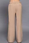 Woven Wide Leg Straight Fit Pant