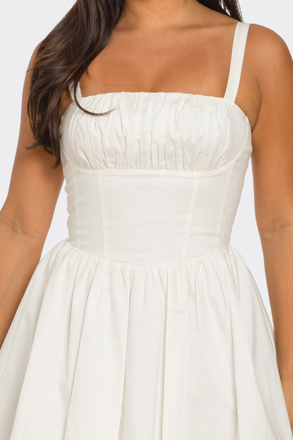 Milkmaid Aline Mini Dress White / Large Milkmaid Aline Mini Dress White / Large