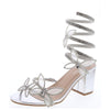 Diamond Spiral Butterfly Low Ch.Heel