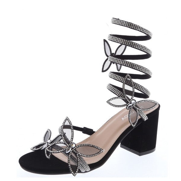 Diamond Spiral Butterfly Low Ch.Heel