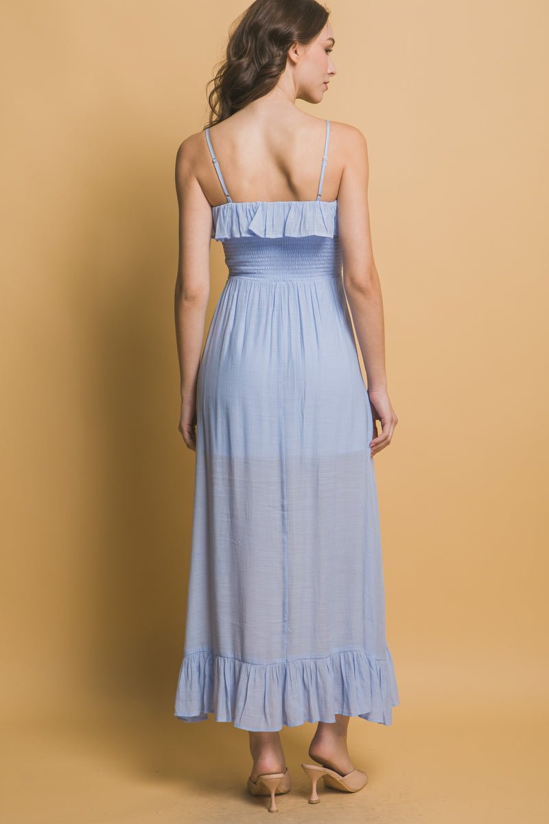 Ruffle Smocked Maxi Dress