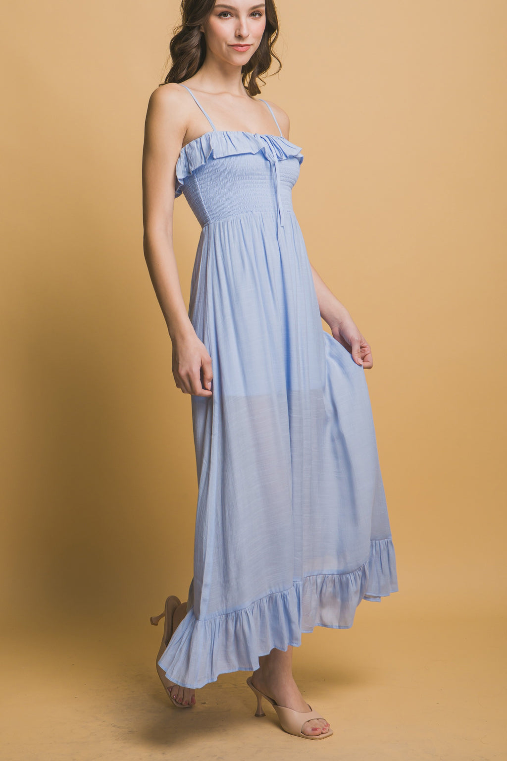 Ruffle Smocked Maxi Dress