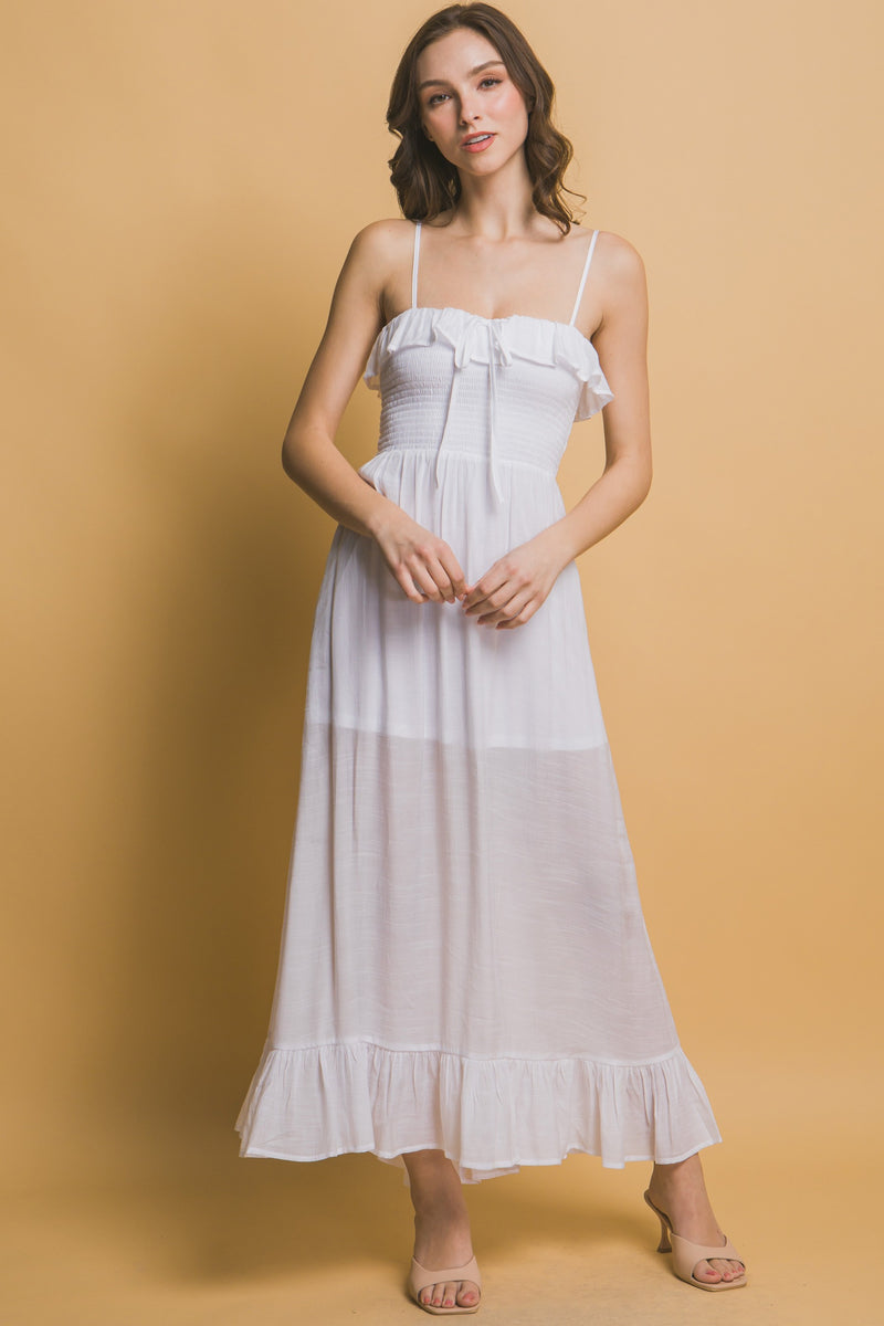 Ruffle Smocked Maxi Dress