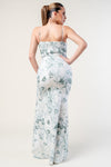 Floral Print Woven Maxi with Slit