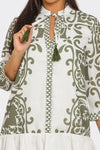 Boho Tile Dress with Tie