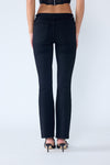 Mid Rise Tacking Detail Bootcut Jeans