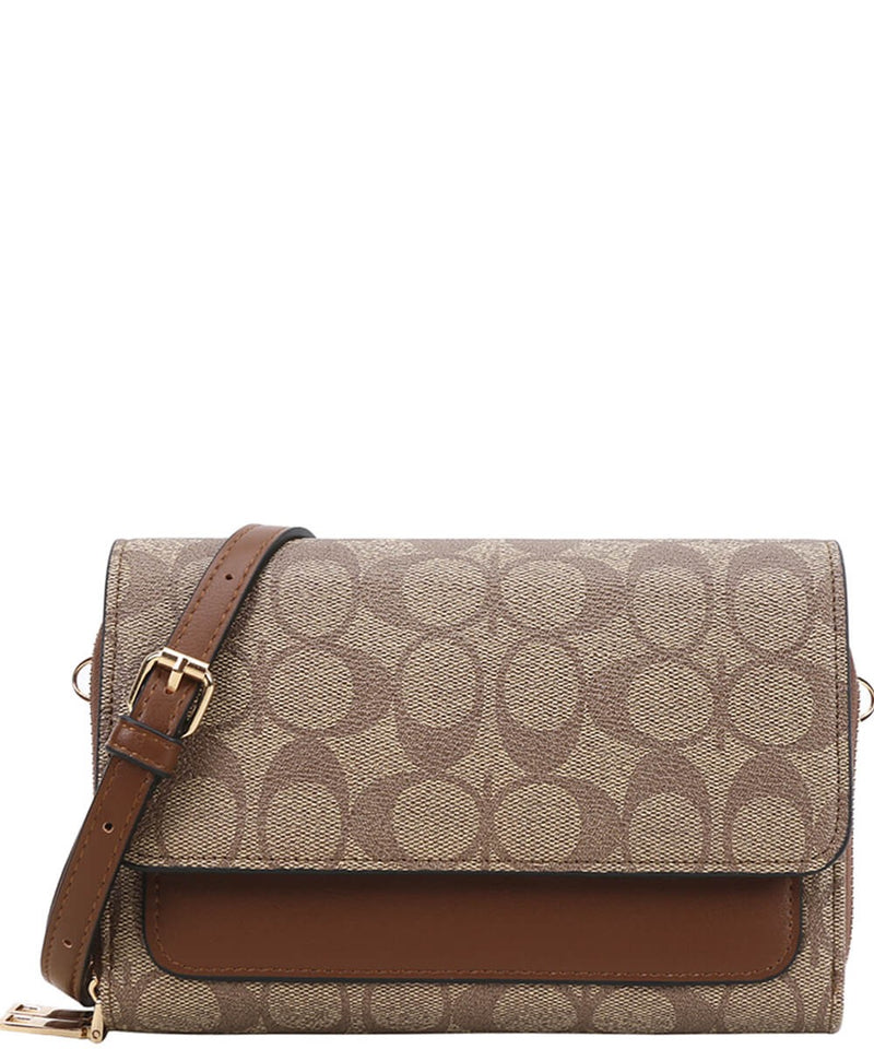 Oval Monogram Print Crossbody