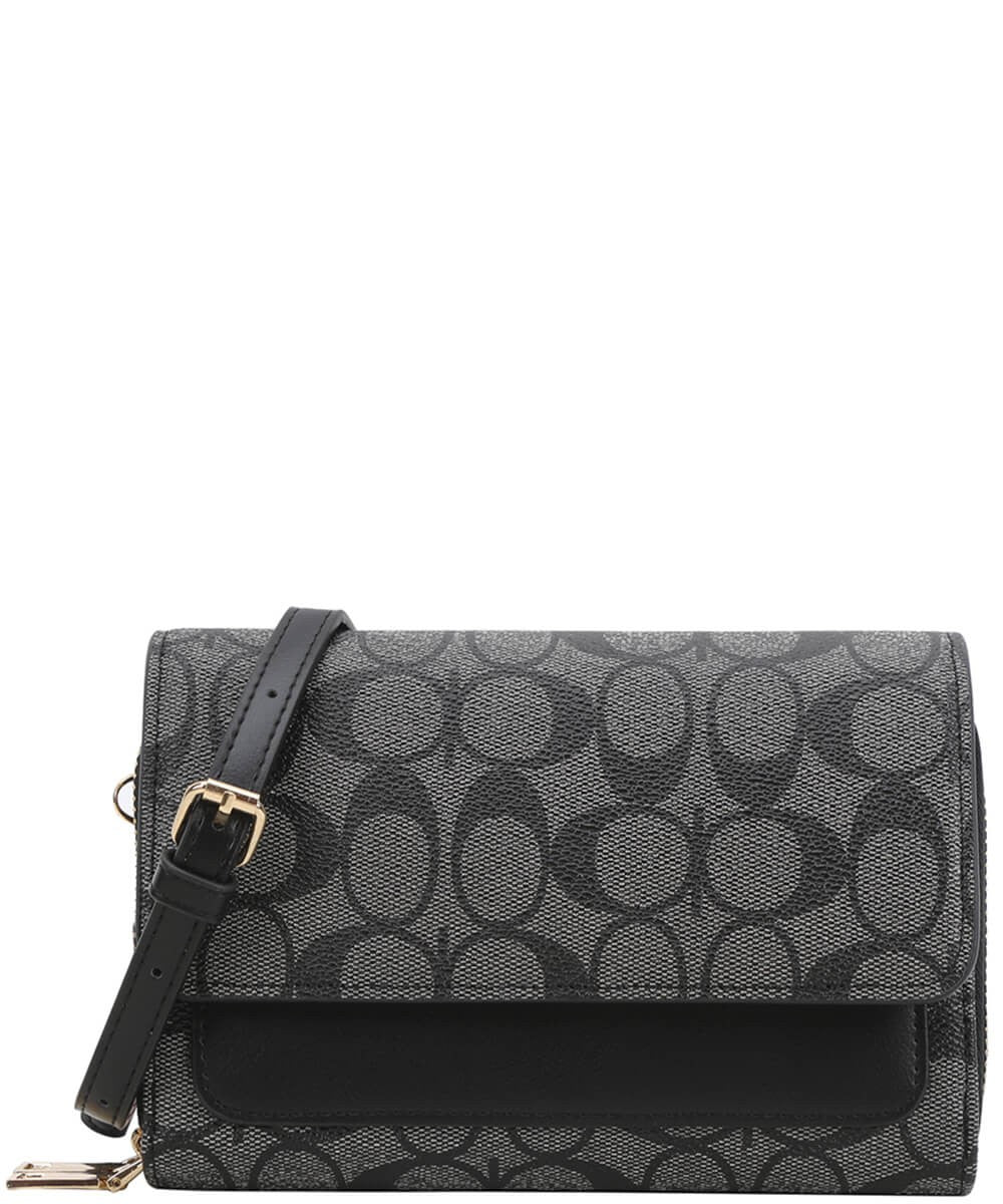 Oval Monogram Print Crossbody