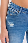 Mid Rise V-Waist Mom Jean