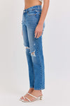 Mid Rise V-Waist Mom Jean