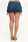 Denim Cargo Pocket Mini skirt