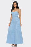 Princess Cut A-Line Midi Dress