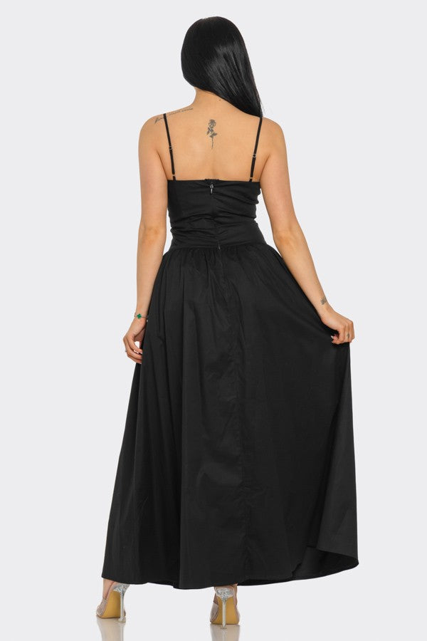 Princess Cut A-Line Midi Dress
