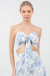 Vintage Smock Floral Tie Bandeau