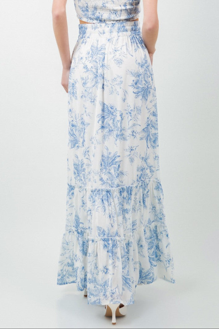 Vintage Floral Maxi Skirt