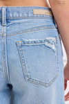 Mid Rise Baggy Dad Jean Light Wash