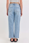 Mid Rise Baggy Dad Jean Light Wash