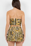 Tree Camo Denim Tube Top