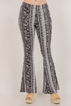 Boho Bandana Printed Flared Long Pants