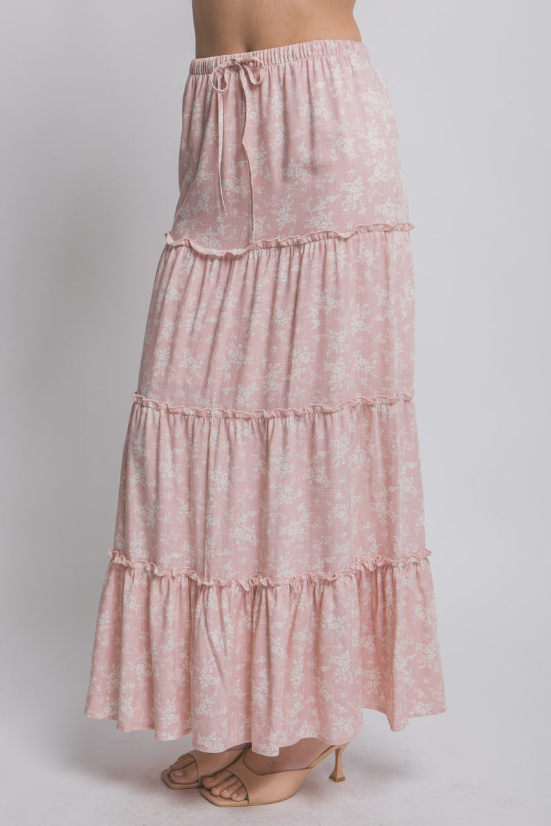 Floral Boho Maxi Skirt