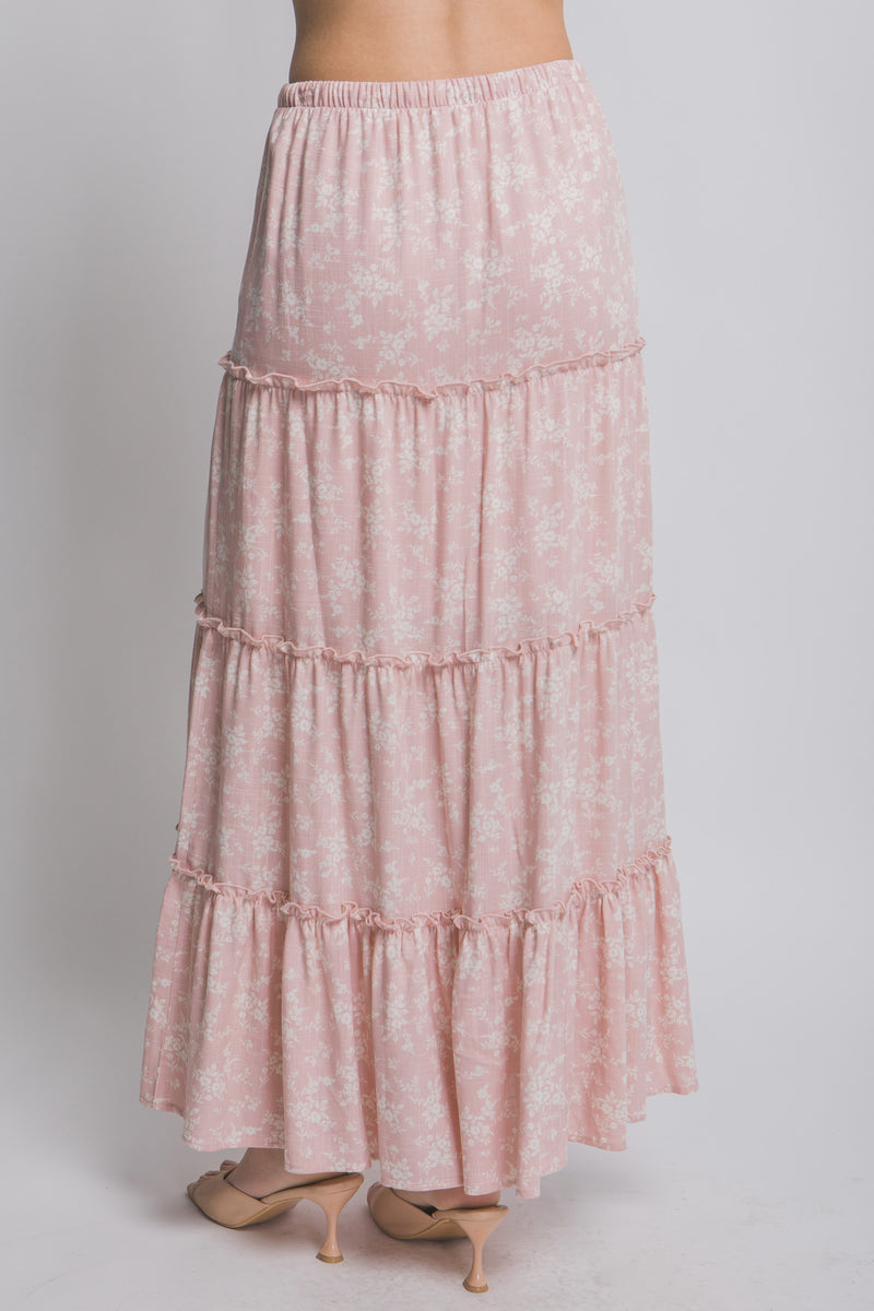 Floral Boho Maxi Skirt