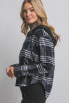 Hooded Button Up Plaid