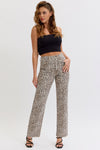 Super High Rise Dad Jean Leopard