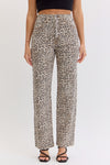 Super High Rise Dad Jean Leopard
