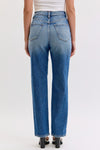 Super High Rise Dad Jean with Mini Slit